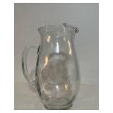 Large glass water pitcher