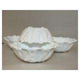 Milk glass bowls