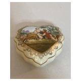 Victorian scene Hart jewelry box