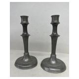 Pewter candle stick holders