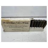 20rds 7.62x39mm Bullets-NO SHIPPING