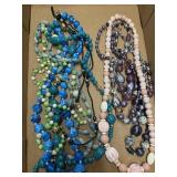 Beaded costume jewelry necklaces