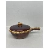 Brown ovenproof USA covered dish