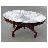 Mahogany marble top table