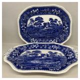 (2) SPODE platters England