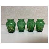 Green vases