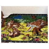 Tigers and cub tapestry