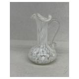 White glass cruet