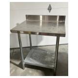 Stainless steel table