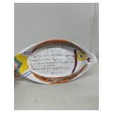 Pottery serving dish