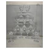 Crystal wine glasses