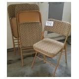 4 Folding Samsonite Chairs