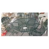 Wrought Iron Table & 4 Chairs