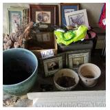 Flower Pots, Framed Art, Dog Carrier & more