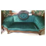 Antique Victorian Settee 60" wide-Upstairs