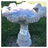 Cement Bird Bath