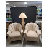 Art Deco Chairs, Seashell Floor Lamp