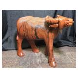 Hand Carved Wood Philippines Water Buffalo