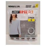 New Womenï¿½s 2PK 32 Degrees Long Sleeve Shirt, S