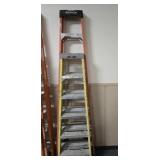 Fiberglass Ladders: 8ft Werner, 6ft Keller