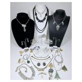 Vintage Rhinestone Jewelry: Necklaces, Earrings