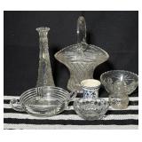 Pressed Glass, Baskets, Deifi Planter