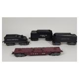 4 Marx O Gauge Train Cars: 3 Coal Tenders & More