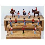 Vintage Danish Royal Guard & RCMP Metal Figurines