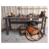 Worktable, Large Bench Vice, Rigid Shop Vac