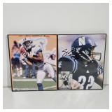 Football Signed Photos: S. Simmoms & N. Harris