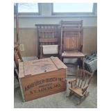 Anheuser-Busch Crate, Childs Size Folding Chairs