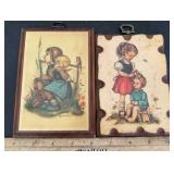 (2)WOODEN WALL PLAQUES-ASSORTED