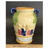 VINTAGE HAND PAINTED EUROPEAN STYLE VASE-APPROX.