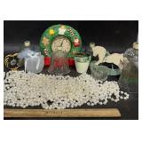 ITEMS FROM THE CHRISTMAS DECOR CABINET-ASSORTED