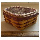 LONGABERGER-BASKET W/PROTECTOR & LINER