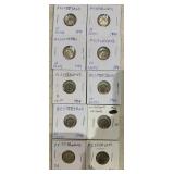 (10)NETHERLANDS "CENT" COINS-(2)25 / (8)10***