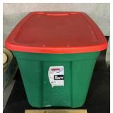 PLASTIC STORAGE TOTE W/LID