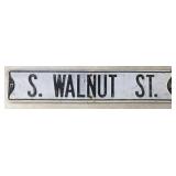 (2)VINTAGE METAL STREET SIGNS-BOLTED TOGETHER-