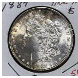 1887 MORGAN SILVER DOLLAR (0% SILVER) (MS-62)