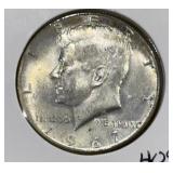 1967 KENNEDY HALF DOLLAR (40% SILVER)