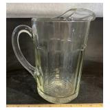 HEAVY GLASS "COLD DRINK" PITCHER