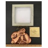 SOLID COPPERWAR DECOR ITEM-RABBIT DESIGN/IOB