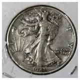 1943 WALKING LIBERTY HALF DOLLAR (90% SILVER)