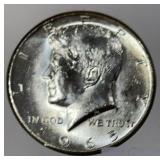 1965 KENNEDY HALF DOLLAR (40% SILVER)