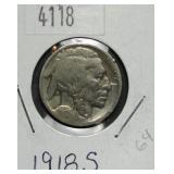 1918 S Buffalo Nickel G4 Condition