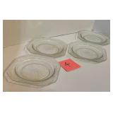 Set of Federal Madrid Glass Salad Plates