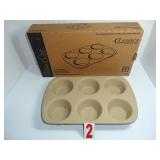 1468 6 cup muffin pan stoneware