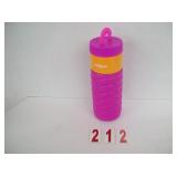 Coolgear Retro Bottle with Straw- Pink & Orange