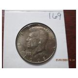 1968 D 40% Silver JFK Half Dollar= AU