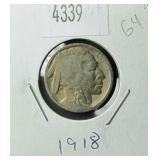 1918 Buffalo Nickel G4 Condition